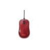 Mouse Verbatim Silent Corded, Alámbrico, USB, Rojo