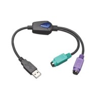 Adaptador USB Tripp Lite U219-000-R, USB a PS/2, Para Teclado y Mouse