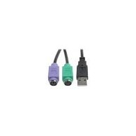 Adaptador USB Tripp Lite U219-000-R, USB a PS/2, Para Teclado y Mouse