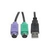 Adaptador USB Tripp Lite U219-000-R, USB a PS/2, Para Teclado y Mouse