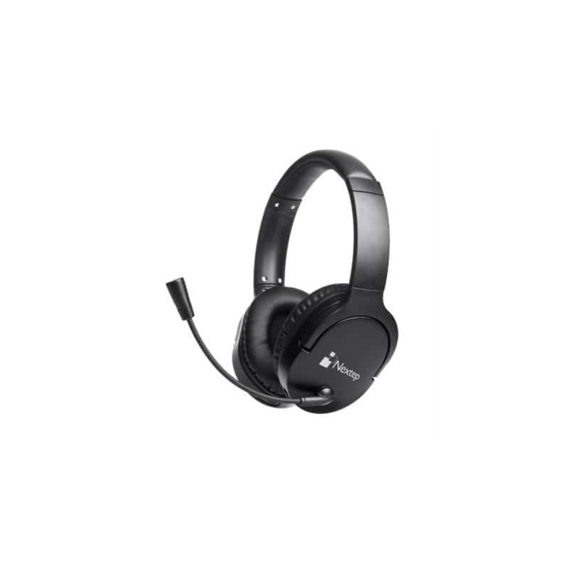 Diadema Nextep NE-424, Inalámbrico, Bluetooth, Micrófono, Color Negro