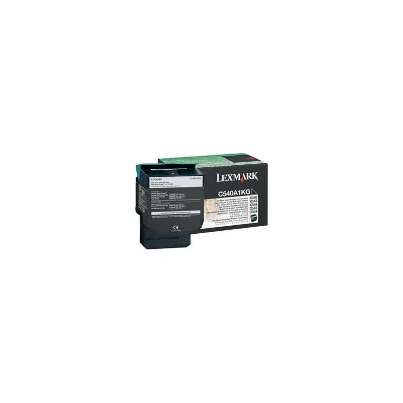 Tóner Lexmark C540A1KG, Negro, Programa de Retorno