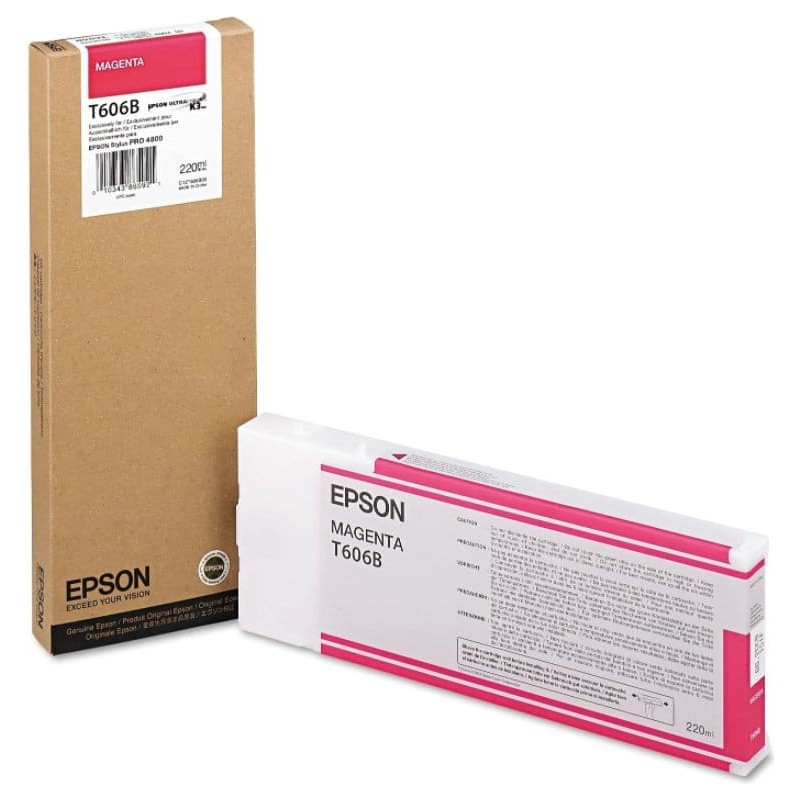 Tinta Epson T606B00, UltraChrome K3 ,Magenta , 220ml