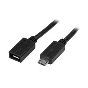 Cable USBUBEXT50CM Micro USB B Macho - Micro USB B Hembra, 50cm, Negro startech