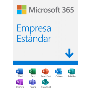Microsoft 365 Empresa Estándar - 64-bit - 1 Usuario - 5 Dispositivos - Plurilingüe - Windows/Mac - Licencia Digital Descargable