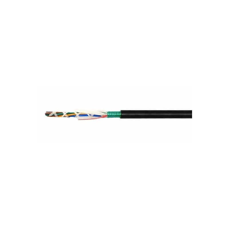 Cable Fibra Óptica 12012NG02 Superior Essex OM3 de 12 Hilos Multimodo, 50/125, Negro