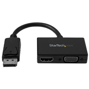StarTech.com Adaptador DisplayPort DP2HDVGA 1.2 - HDMI/VGA, 1080p, Color Negro