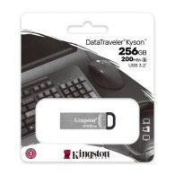 Memoria USB Kingston DataTraveler Kyson, 256GB, USB A 3.2, Plata