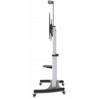 Manhattan Soporte Movil para Pantalla 60" - 100", hasta 100Kg, Plata