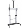 Manhattan Soporte Movil para Pantalla 60" - 100", hasta 100Kg, Plata