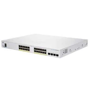 Switch Cisco Gigabit Ethernet Business 250, 24 Puertos 10/100/1000 Poe+, 4 Puertos 10G, 8000 Entradas - Administrable