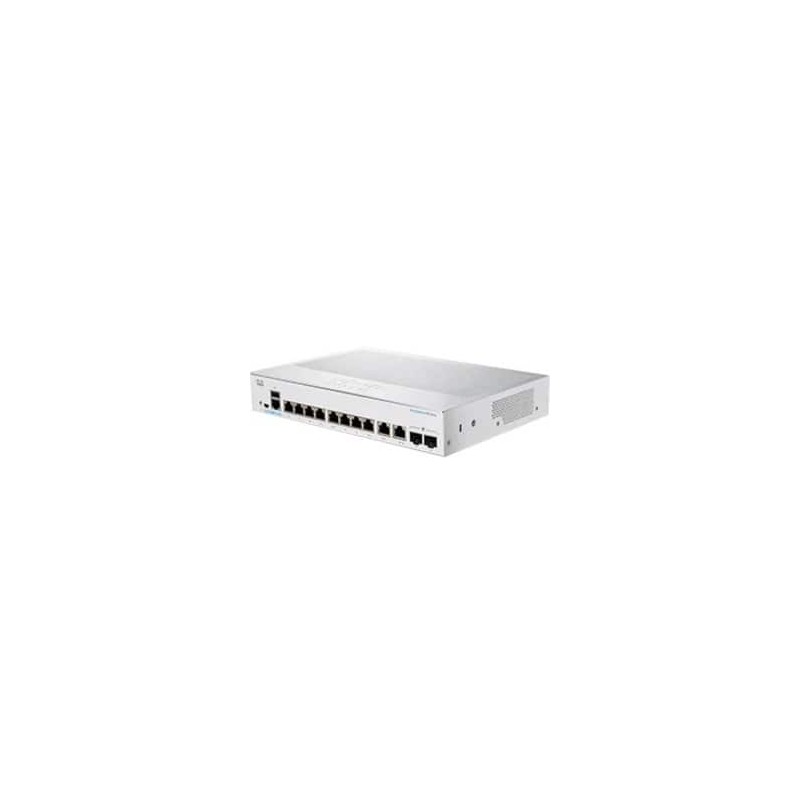 Switch Cisco Gigabit Ethernet 350 Series, 8 Puertos 10/100/1000Mbps + 2 Puertos Combo Sfp, 20 Gbit/S, 16.000 Entradas - Administ CISCO