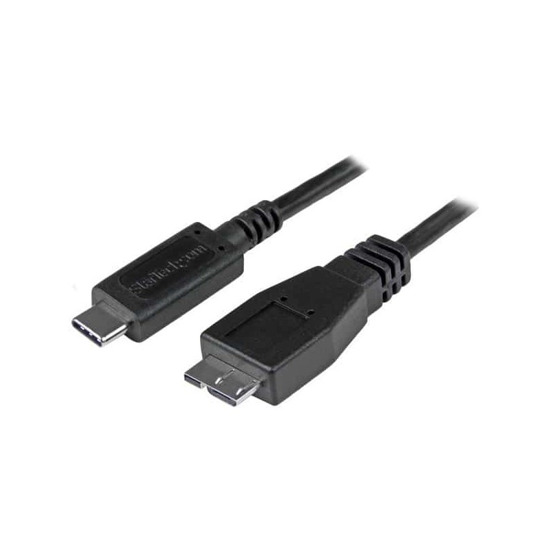 Cable USB C, Micro USB, Macho, 50cm, Negro StarTech.com