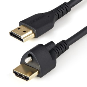 Cable HDMM2MLS Startech.com HDMI 2.0 Macho - HDMI 2.0 Macho, Tornillo de Seguridad, 2 Metros, Negro