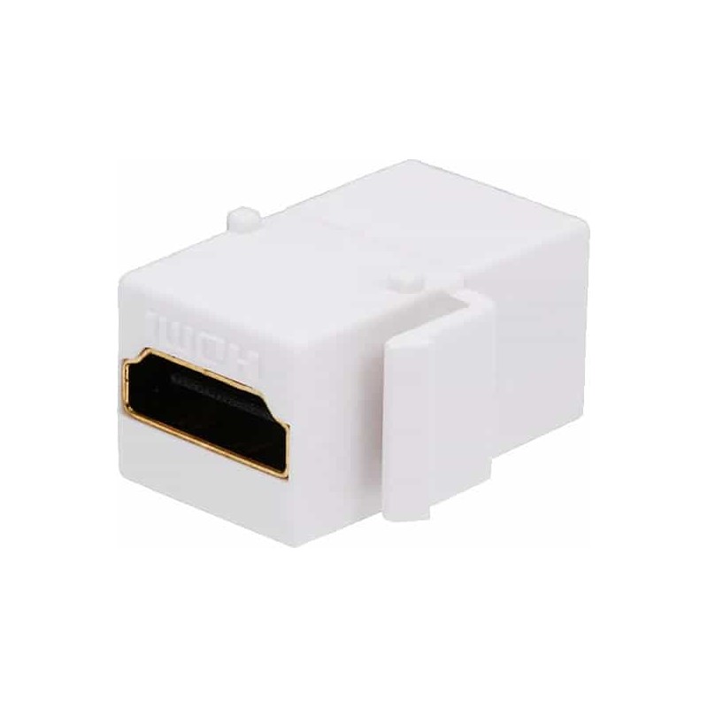 BRobotix Jack Tipo HDMI Hembra, HDMI Hembra, Blanco