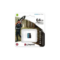 Memoria Flash Kingston Canvas Go! Plus - 64GB MicroSD UHS-I - Clase 10