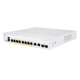 Switch Cisco Gigabit Ethernet Cbs250, 8 Puertos Poe+ 10/100/1000 + 2 Puertos Sfp, 1000 Mbit/S, 8.000 Entradas - Administrable