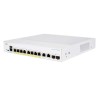 Switch Cisco Gigabit Ethernet Cbs250, 8 Puertos Poe+ 10/100/1000 + 2 Puertos Sfp, 1000 Mbit/S, 8.000 Entradas - Administrable CISCO