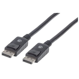 Cable 393799 Manhattan DisplayPort Macho - DisplayPort Macho 2 Metros, Negro