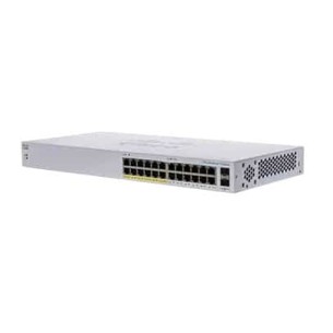 Switch Cisco Gigabit Ethernet Business 110, 24 Puertos 10/100/1000Mbps (12X Poe) + 2 Puertos Sfp, 32 Gbit/S, 8000 Entradas - No