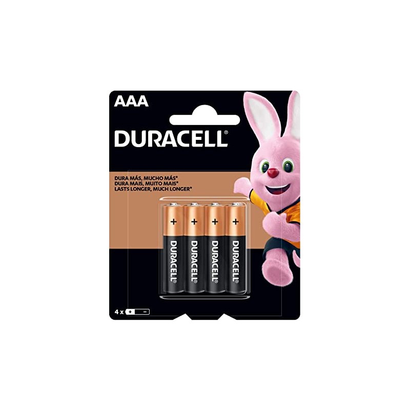 Paquete De Pilas Duracell - Alcalina - Aaa - 4 Piezas DURACELL