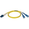 Cable Fibra Óptica Ofnr 2X Lc Macho - 2X Sc Macho, 5 Metros, Amarillo TRIPP-LITE TRIPP-LITE