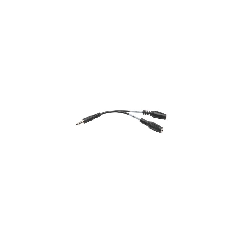 Tripp Lite Cable P318-06N-MFF Divisor de Audífonos 3.5mm Macho - 2x 3.5mm Hembra, 15cm, Negro