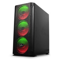 Gabinete Hollow 2500 Yeyian con Ventana, Midi Tower, ATX/EATX/ITX/Micro ATX, USB 3.2, sin Fuente, Negro