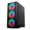 Gabinete Hollow 2500 Yeyian con Ventana, Midi Tower, ATX/EATX/ITX/Micro ATX, USB 3.2, sin Fuente, Negro