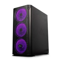 Gabinete Hollow 2500 Yeyian con Ventana, Midi Tower, ATX/EATX/ITX/Micro ATX, USB 3.2, sin Fuente, Negro