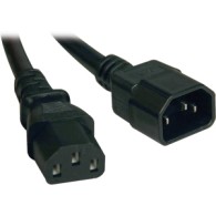 CABLE DE EXTENSION COMPUTADORA PC C14/C13 10A 18AWG, 30.5CM .