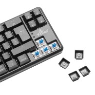 Teclado Gamer AKIL S3500 Yeyian RGB, Teclado Mecánico, Switch Blue, Alámbrico, Negro (Español)