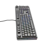 Teclado Gamer YTM-28208B Yeyian Asward Series 3000 RGB, Mecánico, Switch Blue, Alámbrico, Negro (Español)