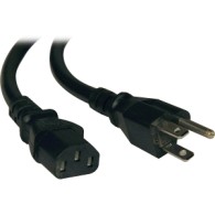 CABLE ALIMENTACION COMPUTADORA PC 13A 16AWG NEMA 5-15P/C13, 61C.