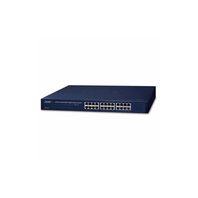 Switch Gigabit Ethernet Gsw-2401, 24 Puertos 10/100/1000Mbps, 48 Gbit/S, 8000 Entradas - No Administrable Planet GENERICO