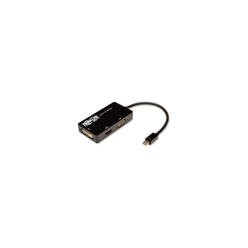 Cable Adaptador Mini Displayport 1.2 Macho - Dvi-D/Hdmi/Hd15 Hembra, 1080P, 15Cm, Negro TRIPP-LITE TRIPP-LITE