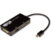 Cable Adaptador Mini Displayport 1.2 Macho - Dvi-D/Hdmi/Hd15 Hembra, 1080P, 15Cm, Negro TRIPP-LITE TRIPP-LITE