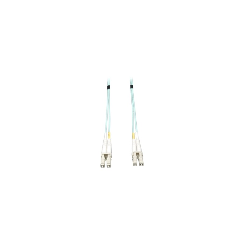 Tripp Lite Cable Fibra Óptica OM3 LC Macho a LC Macho, 20 Metros, Aqua