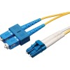 Tripp Lite Cable Fibra Óptica OFNR 2x LC Macho - 2x SC Macho, 3 Metros, Amarillo