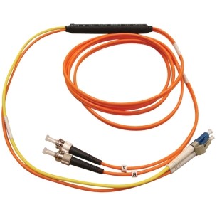 Tripp Lite Cable Fibra Óptica ST Macho - LC Macho, 3 Metros, Naranja/Amarillo
