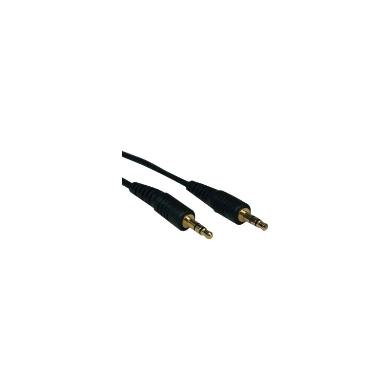 CABLE AUDIO ESTEREO MINI 3.5MM PARA BOCINAS Y AUDIOFONOS M/M 15.2M