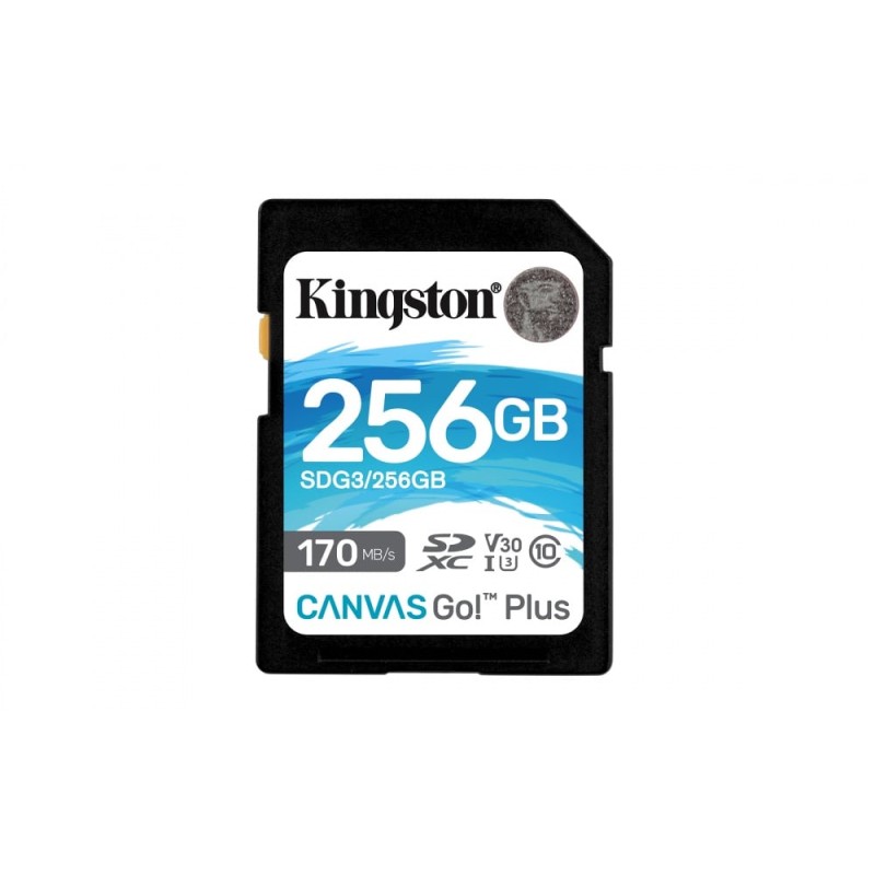 Memoria Flash SDG3/256GB Kingston Canvas Go! Plus, 256GB SDXC UHS-I Clase 10