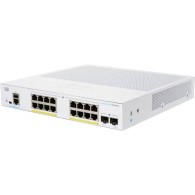 Switch Cisco Gigabit Ethernet Business 250, 16 Puertos Poe+ 10/100/1000 + 2 Puertos Sfp, 8000 Entradas - Administrable CISCO