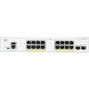Switch Cisco Gigabit Ethernet Business 250, 16 Puertos Poe+ 10/100/1000 + 2 Puertos Sfp, 8000 Entradas - Administrable CISCO