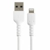 Cable de Carga RUSBLTMM30CMW Startech.com Certificado MFi Lightning Macho - USB A 2.0 Macho, 30cm, Blanco, para iPod/iPhone/iPad