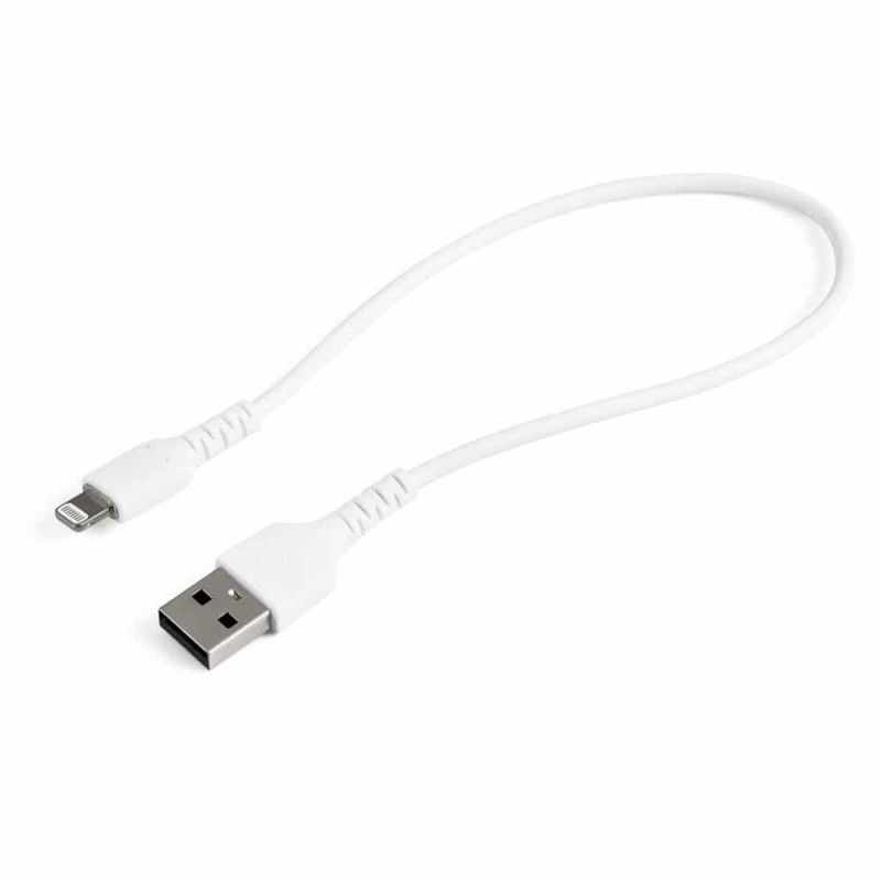 Cable de Carga RUSBLTMM30CMW Startech.com Certificado MFi Lightning Macho - USB A 2.0 Macho, 30cm, Blanco, para iPod/iPhone/iPad