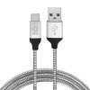 Cable USB BRobotix 180501 USB-C Macho - USB Macho, 1 Metros, Plata