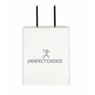 Cargador de Pared PC-240372 Perfect Choice, 1V, USB, Blanco