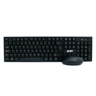 Kit de Teclado y Mouse Ghia GT5000, Inalámbrico, USB Radio Frecuencia, Negro (Español)