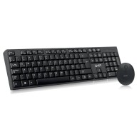 Kit de Teclado y Mouse Ghia GT5000, Inalámbrico, USB Radio Frecuencia, Negro (Español)